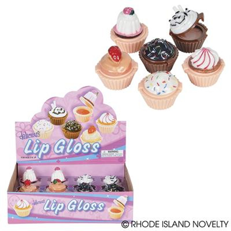 1.25" Cupcake Lip Gloss MKLIPCU By Rhode Island Novelty