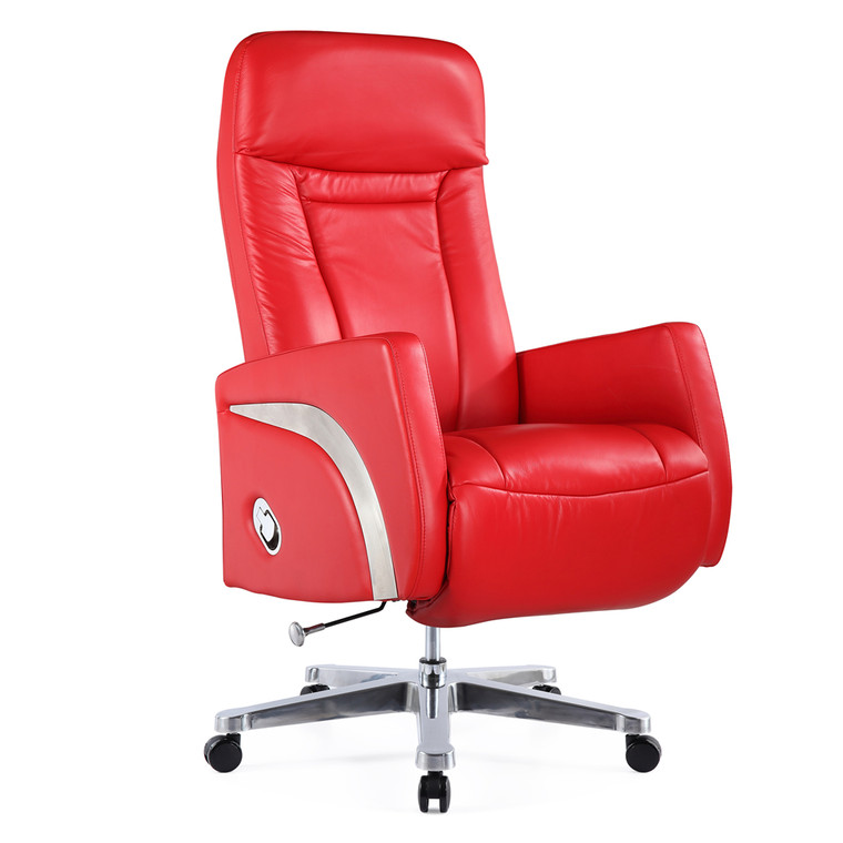 Mason Office Chair Recliner, Red FMI10290-RED By Fine Mod Imports