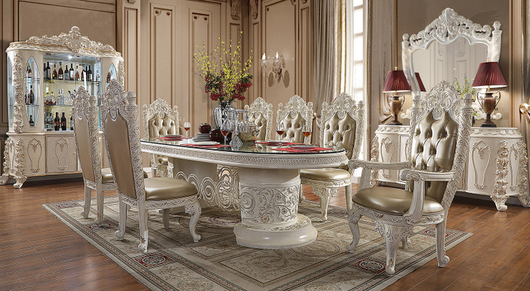 Homey Design Victorian 9-Piece Dining Set HD-1806-9PC-DINING