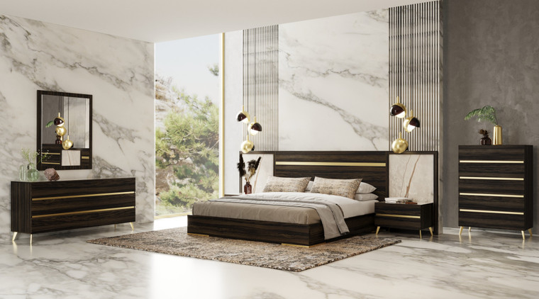 VIG Furniture VGACVELONDRA-CHEST Nova Domus Velondra - Modern Eucalypto + Marble Chest