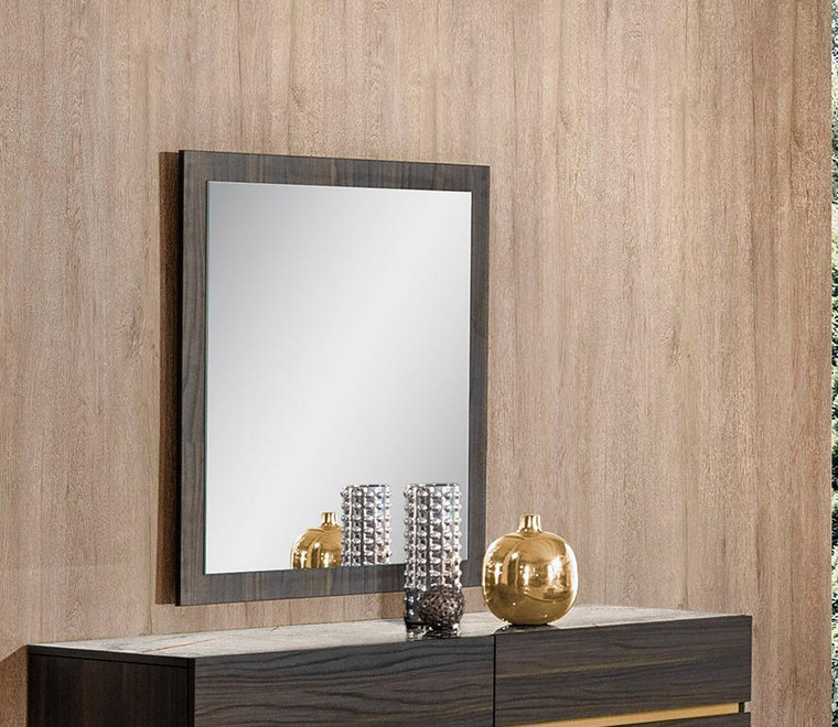 VIG Furniture VGACVELONDRA-BRN-MIR Nova Domus Velondra - Modern Eucalypto Mirror