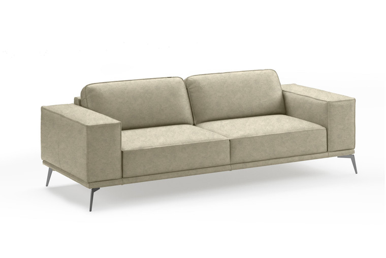 VIG Furniture VGCCSOHO-SF-CL-GRY-S Coronelli Collezioni Soho - Italian Grey Maya Cloud Leather Sofa