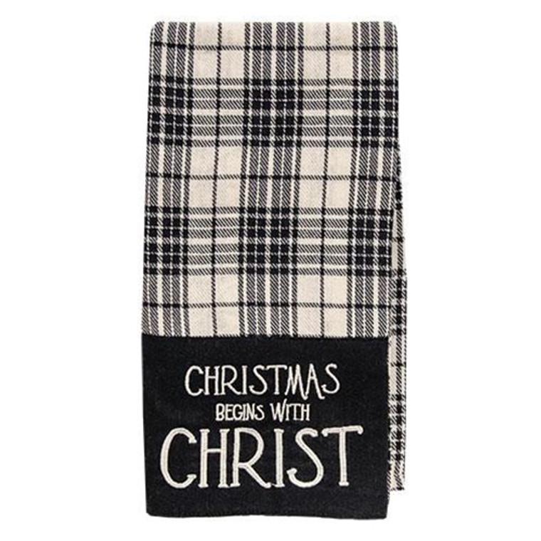 Christmas Begins With Christ Dish Towel G108415 By CWI Gifts