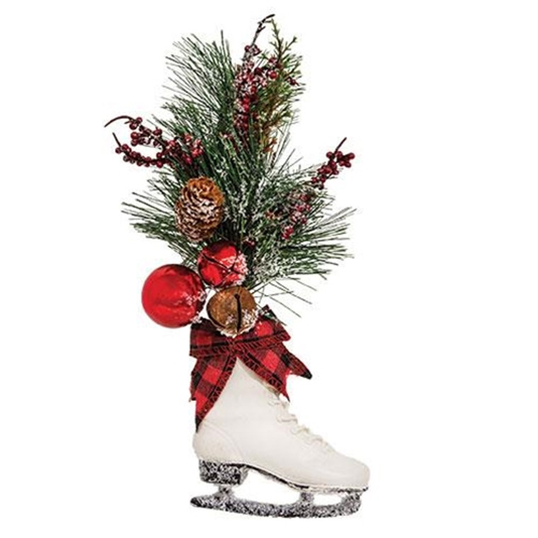 Ice Skate Winter Floral Arrangement GT4620705X By CWI Gifts