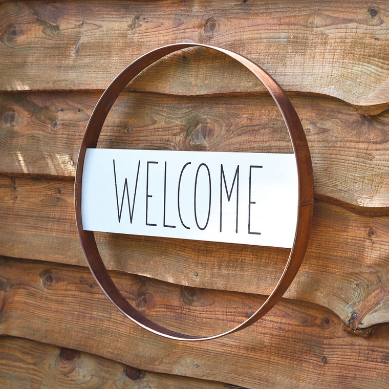 CTW Home Welcome Rustic Metal Sign 370601