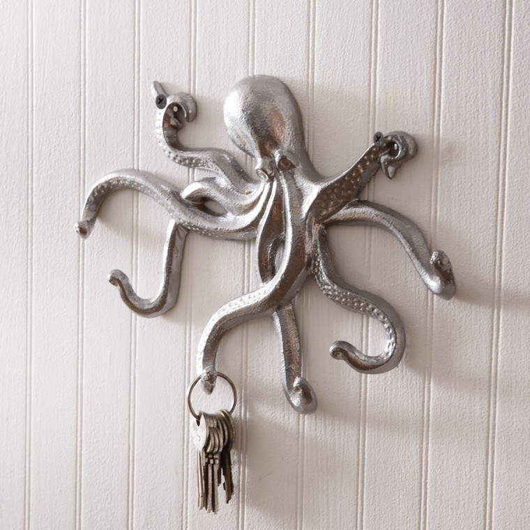 CTW Home Metal Octopus Wall Hooks (Pack Of 2) 420226