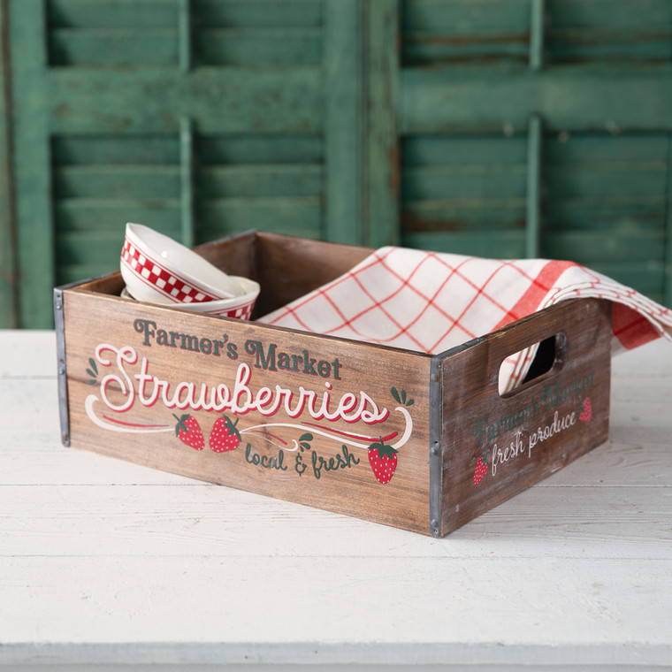 CTW Home Farmer'S Market Strawberries Crate 440200