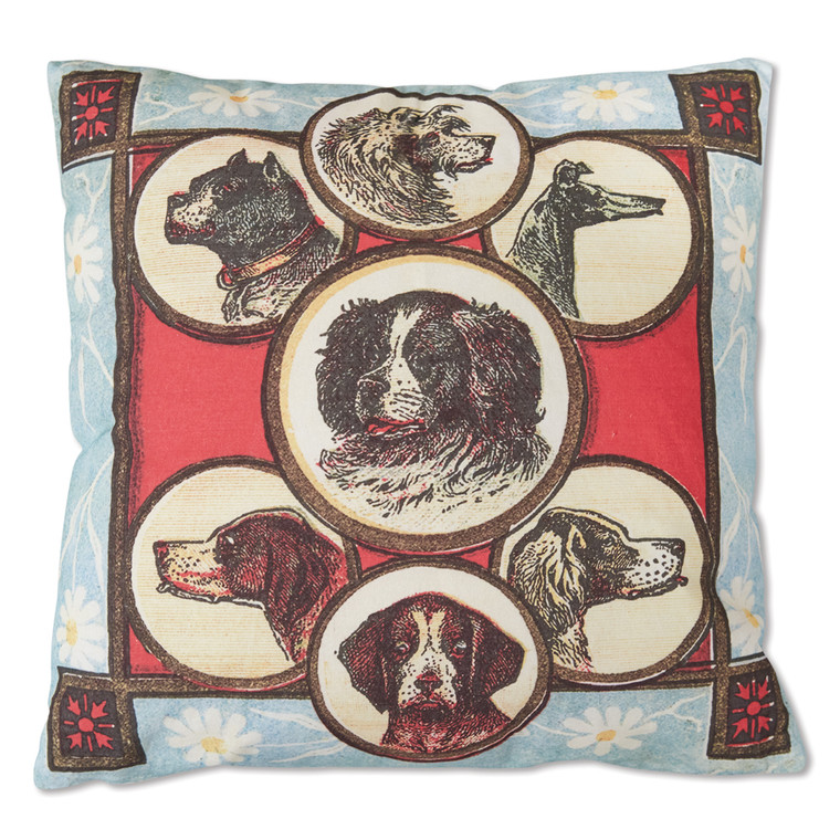 CTW Home Canine And Floral Throw Pillow 780326