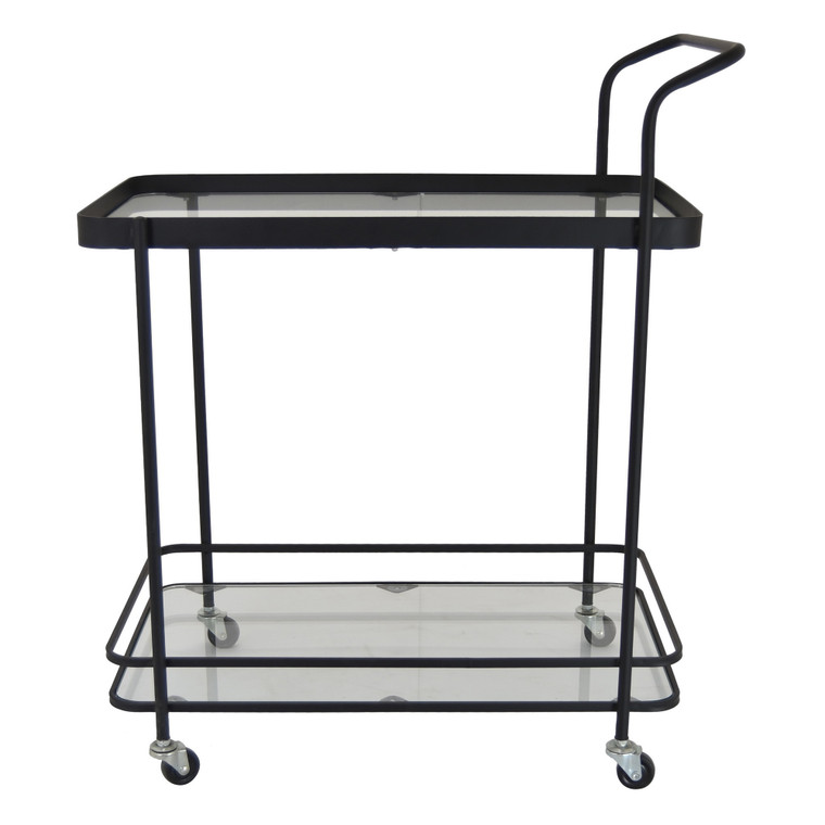 Metal Plant Stand In Black Metal PBTH93274 By Plutus