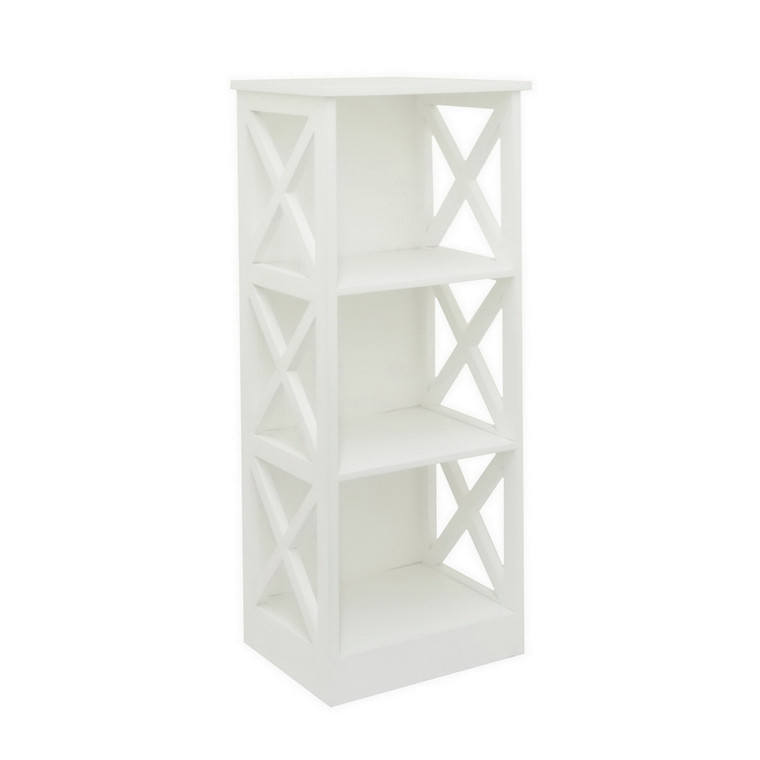 Storage Rack-White In White Wood PBTH92944 By Plutus