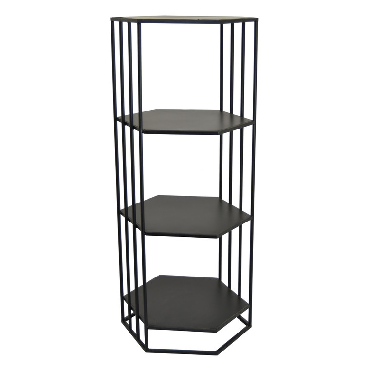 Metal Plant Stand In Black Metal PBTH92564 By Plutus