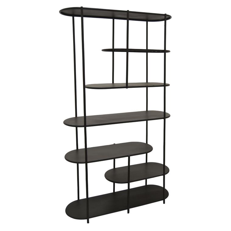 Metal Plant Stand In Black Metal PBTH92270 By Plutus