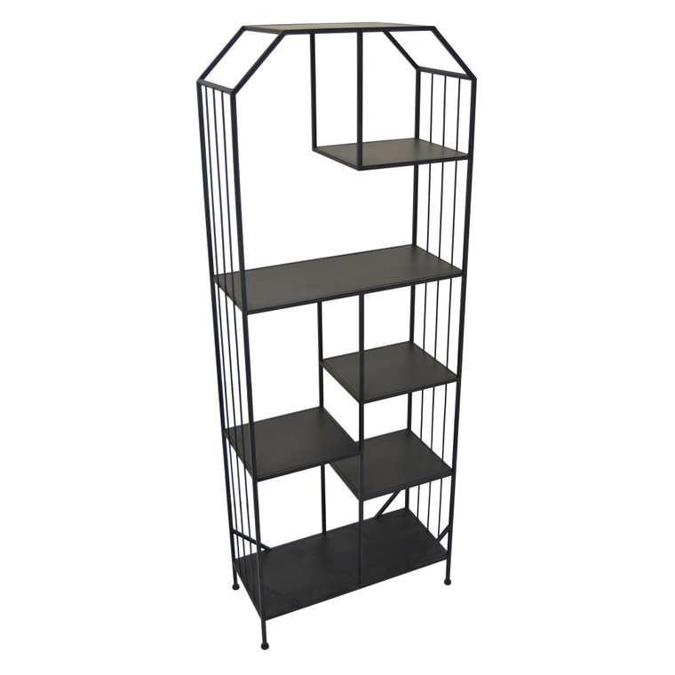 Metal Plant Stand In Black Metal PBTH92408 By Plutus