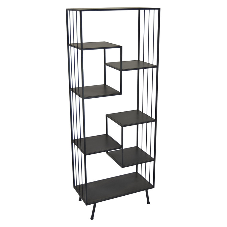 Metal Plant Stand In Black Metal PBTH92409 By Plutus