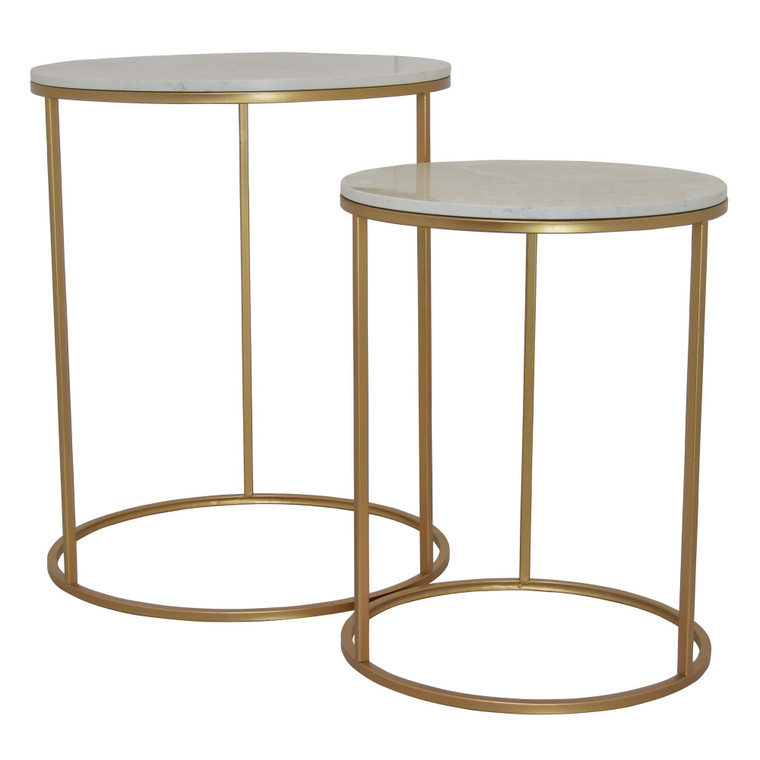 Metal Plant Stand In Gold Metal (Set Of 2) PBTH92414 By Plutus