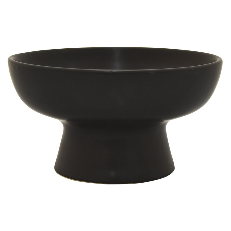 Bowl In Black Porcelain PBTH92002 By Plutus