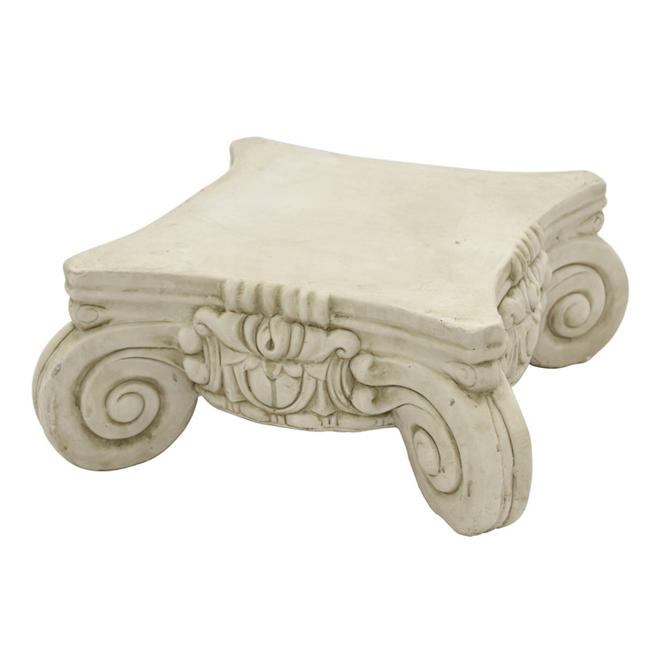 Pedestal- White In White Terracotta PBTH94039 By Plutus