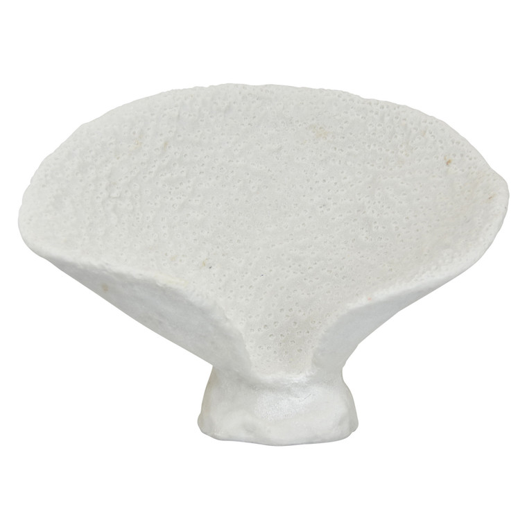 Coral Tabletop Decoration In White Resin PBTH93785 By Plutus