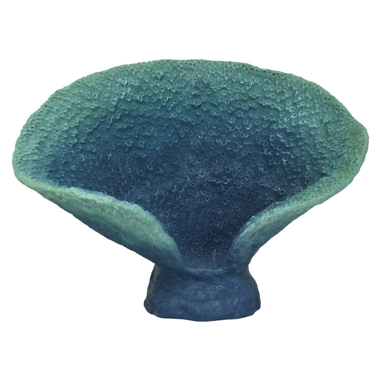 Coral Tabletop Decoration In Blue Resin PBTH93775 By Plutus