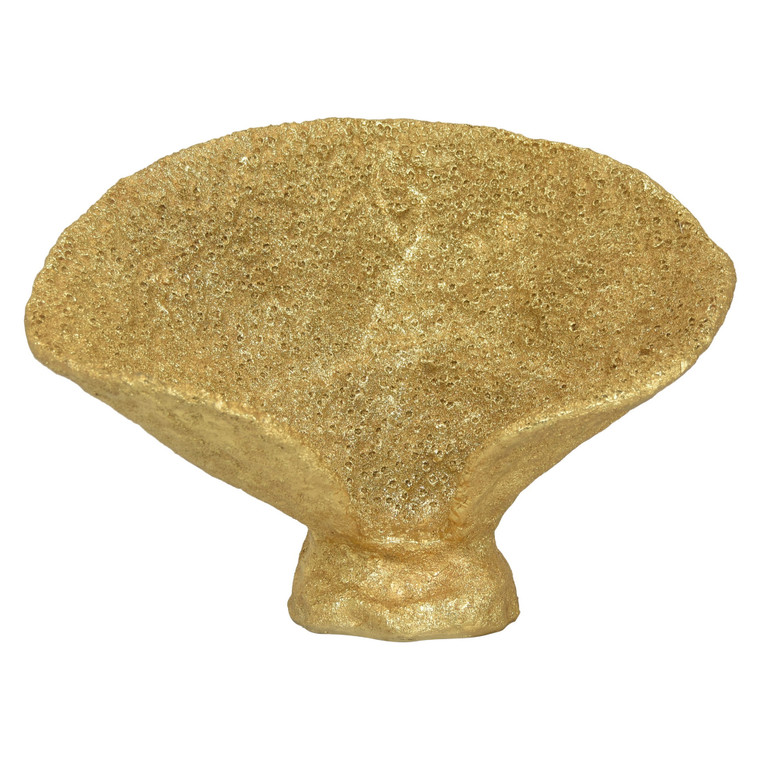 Coral Tabletop Decoration In Gold Resin PBTH93780 By Plutus
