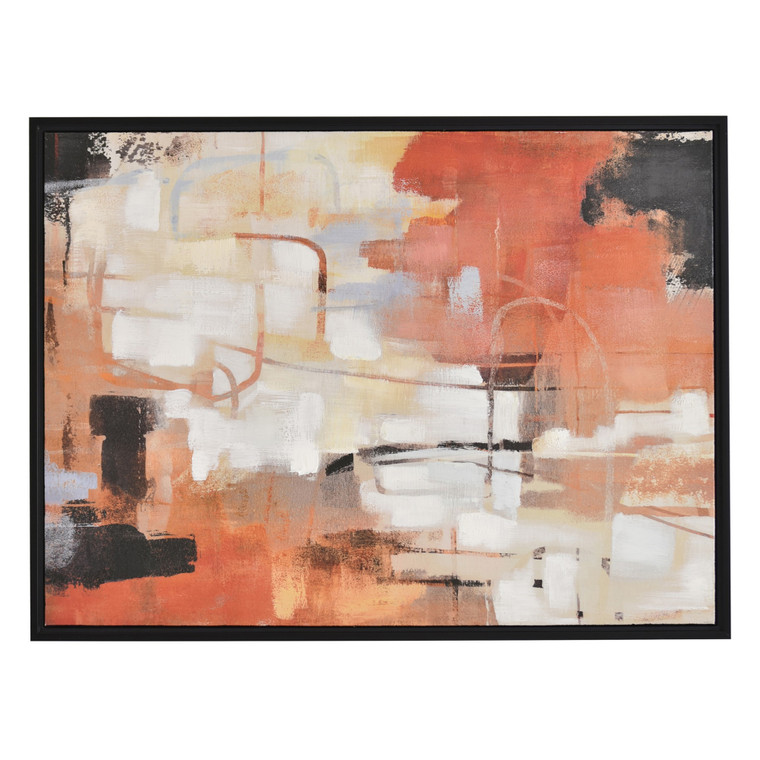 Painting With Frame-Oil On Canvas In Multi-Colored Natural Fiber PBTH93645 By Plutus