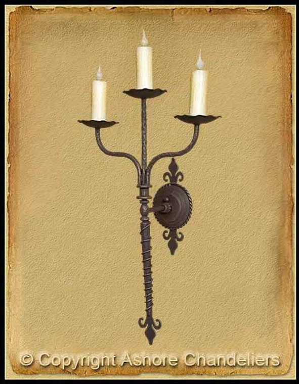 Ashore Sconce Lighting With Metal In Brown SC-809