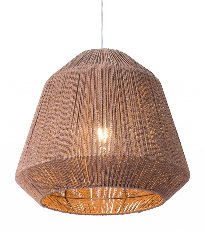 Homeroots Brush Natural Ceiling Lamp 391901