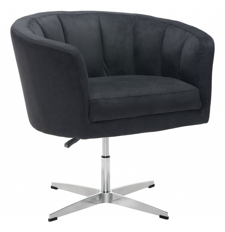Homeroots Wilshire Occasional Chair Black 395013