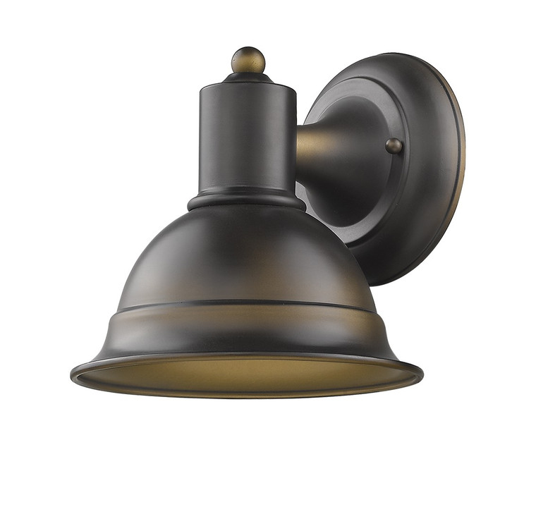 Homeroots Colton 1-Light Oil-Rubbed Bronze Wall Light 398465