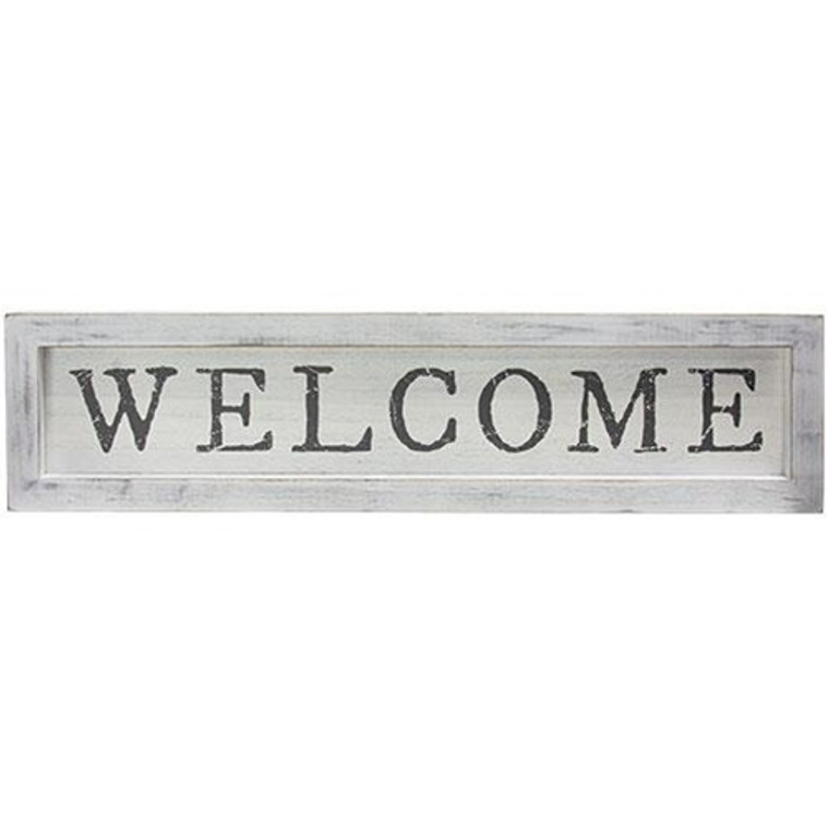 *Welcome White Framed Sign G91088 By CWI Gifts