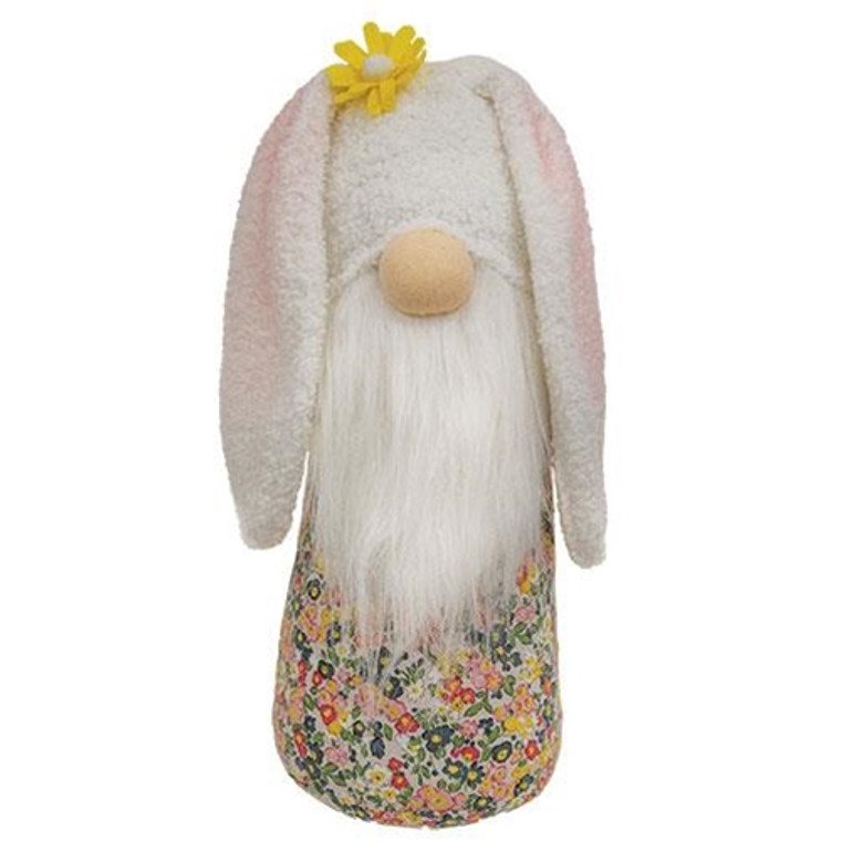 Floppy Ears Floral Bunny Gnome GADC4007 By CWI Gifts