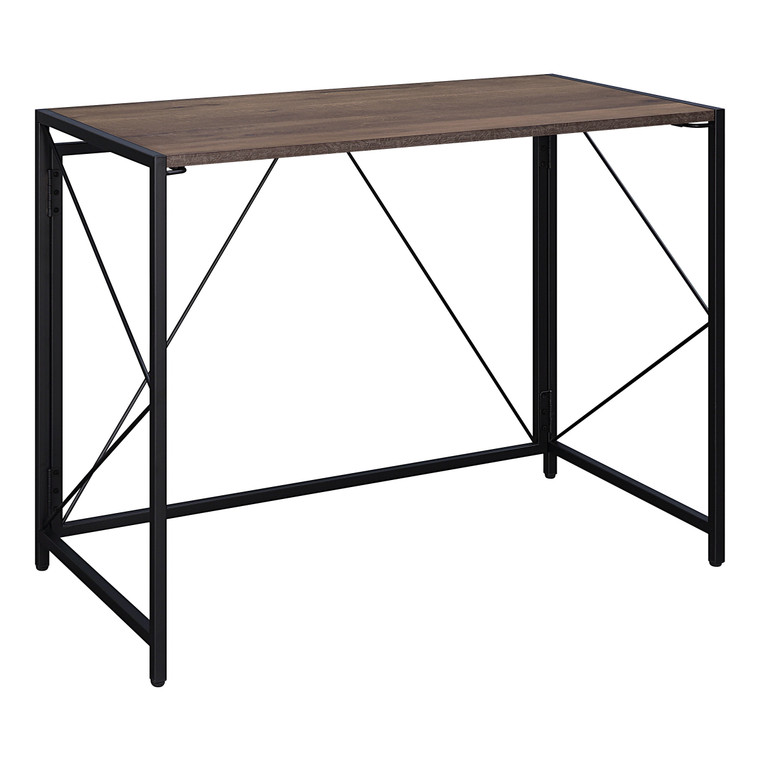 Office Star Ravel Tool-Less Folding Desk - Grey Oak/Black RV933FD-GK