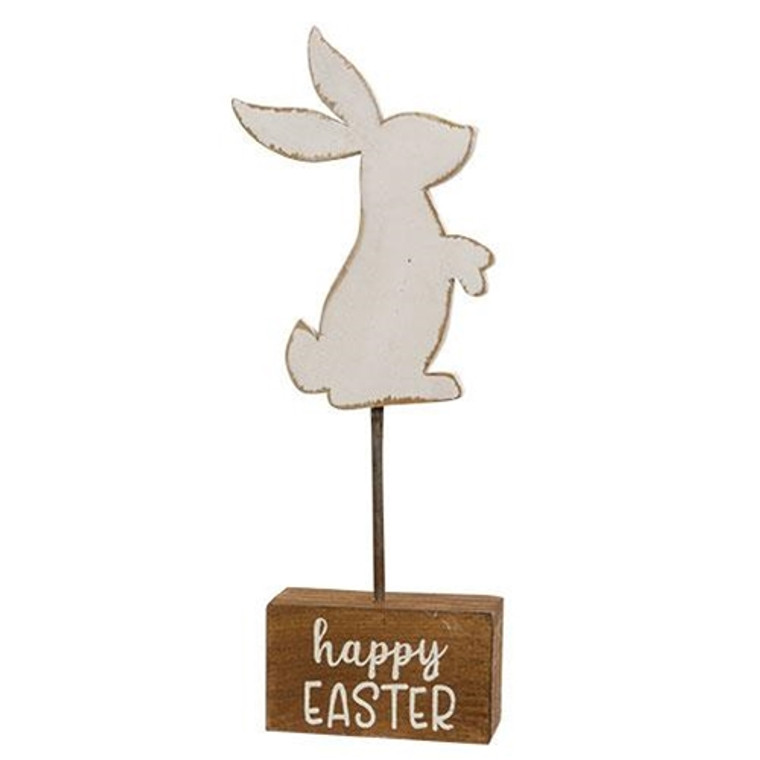 Happy Easter Bunny Pedestal G60423 By CWI Gifts