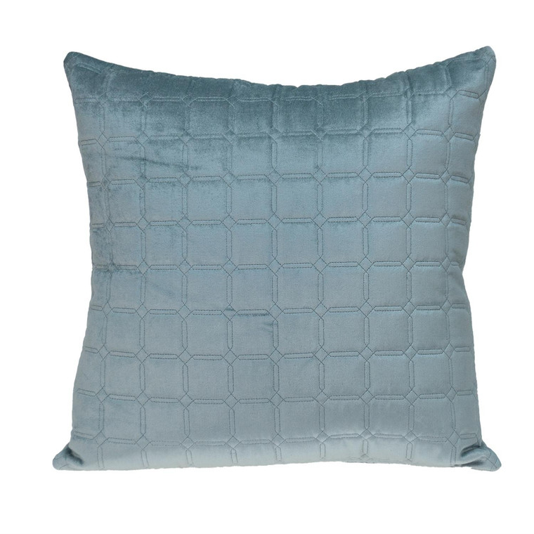 Homeroots Gray Quilted Decorative Throw Pillow 402836