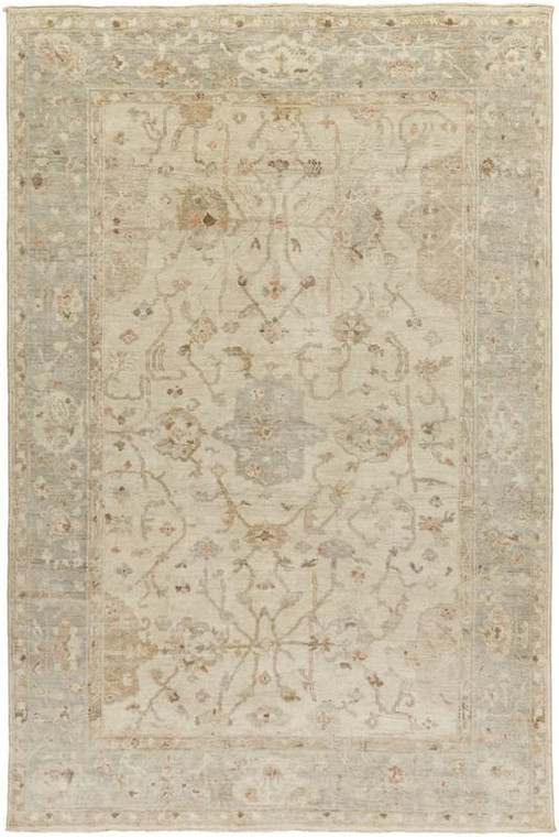 Surya Normandy Hand Knotted Green Rug NOY-8002 - 9' x 13'