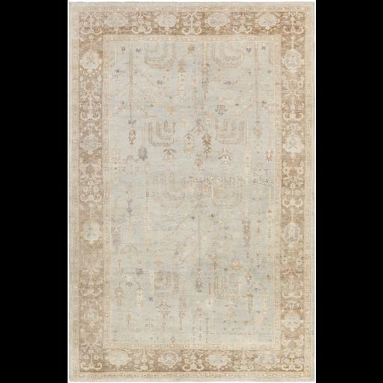 Surya Normandy Hand Knotted White Rug NOY-8003 - 9' x 13'