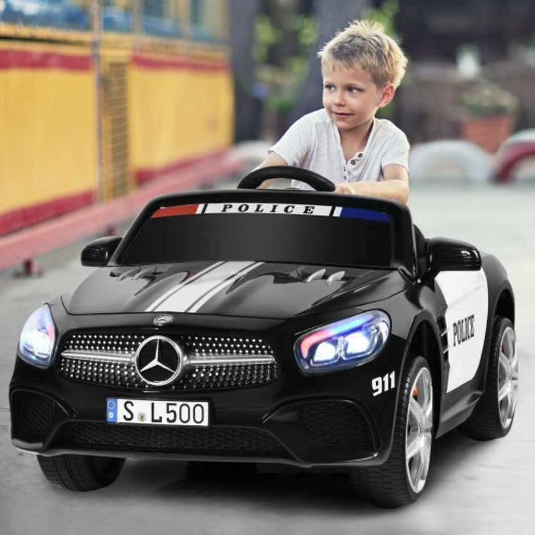 12V Mercedes-Benz Sl500 Licensed Kids Ride On Car With Remote Control-Black TQ10036JC
