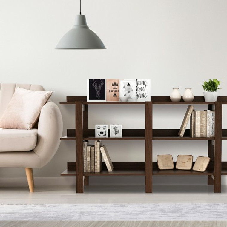 59 Console Sofa Table With 3-Tier Open Shelf For Living Room JZ10033