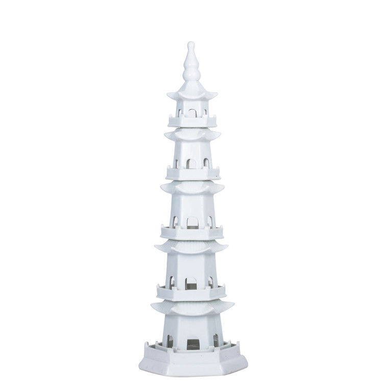 White Pagoda 5 Tier 1017W-L By Legend Of Asia