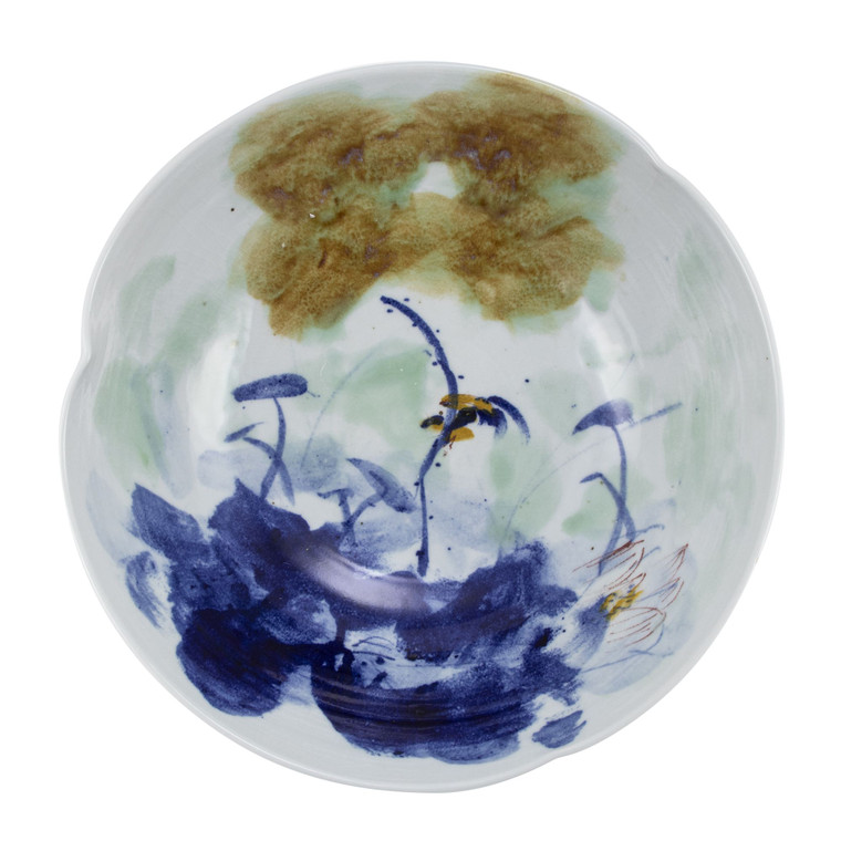 Swirl Bowl Blue Water Village Small 1307B-S By Legend Of Asia