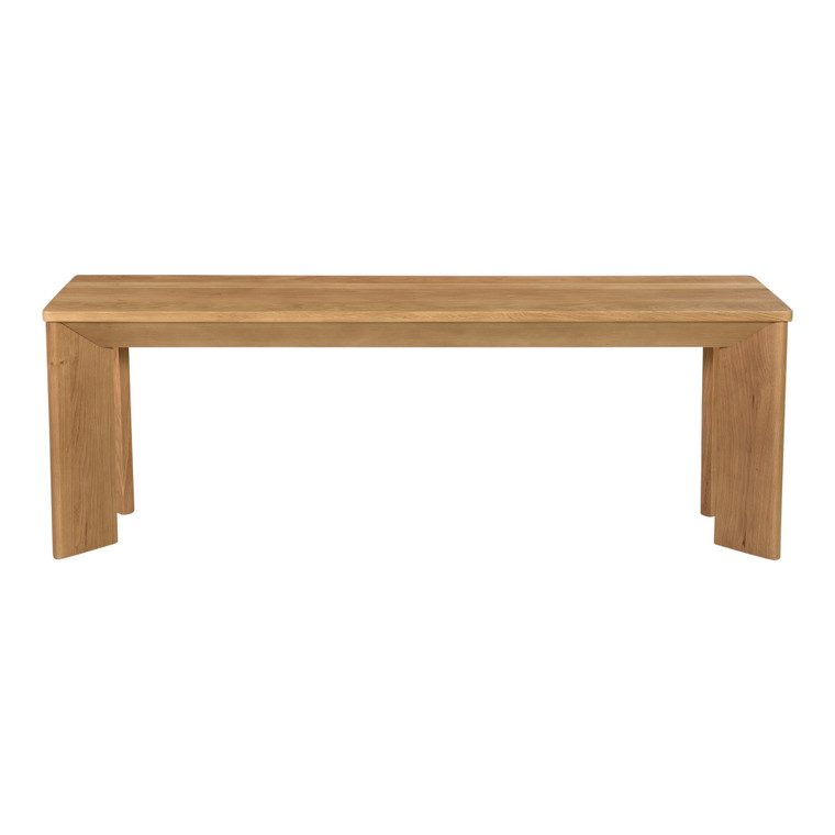 Moes Home Angle Oak Dining Bench Small RP-1028-24