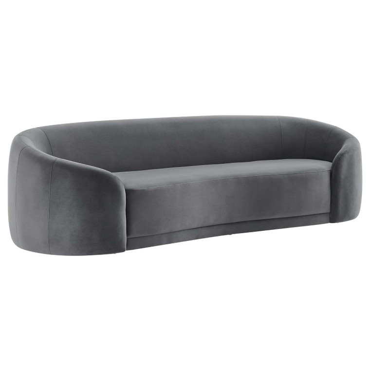 Contessa Performance Velvet Sofa - Gray EEI-5018-GRY By Modway Furniture