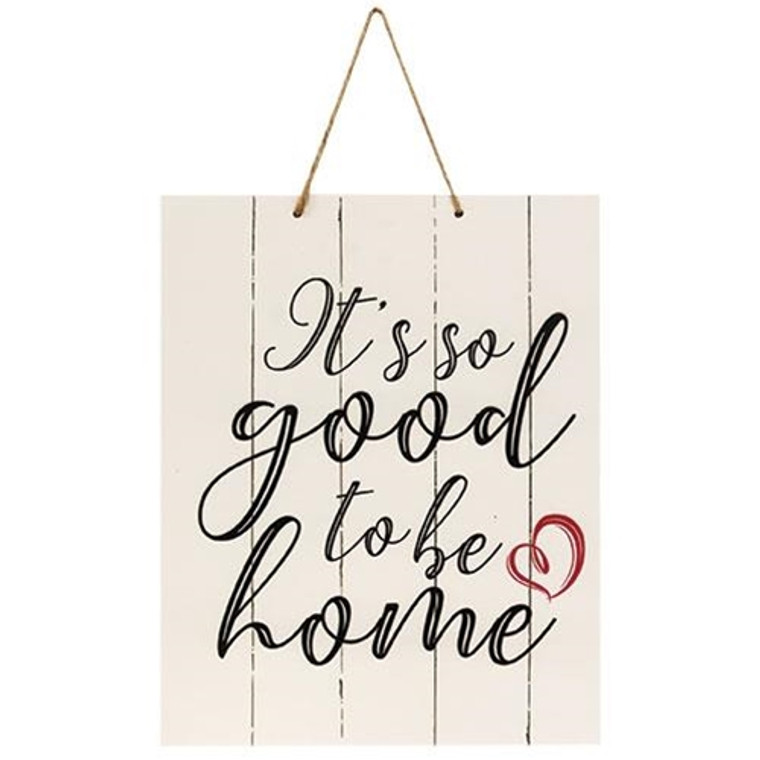 So Good To Be Home Pallet Board Rope Sign G14792 By CWI Gifts