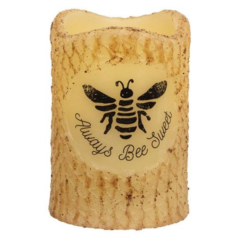 Always Bee Sweet Timer Pillar 3" X 4.5" G85009 By CWI Gifts