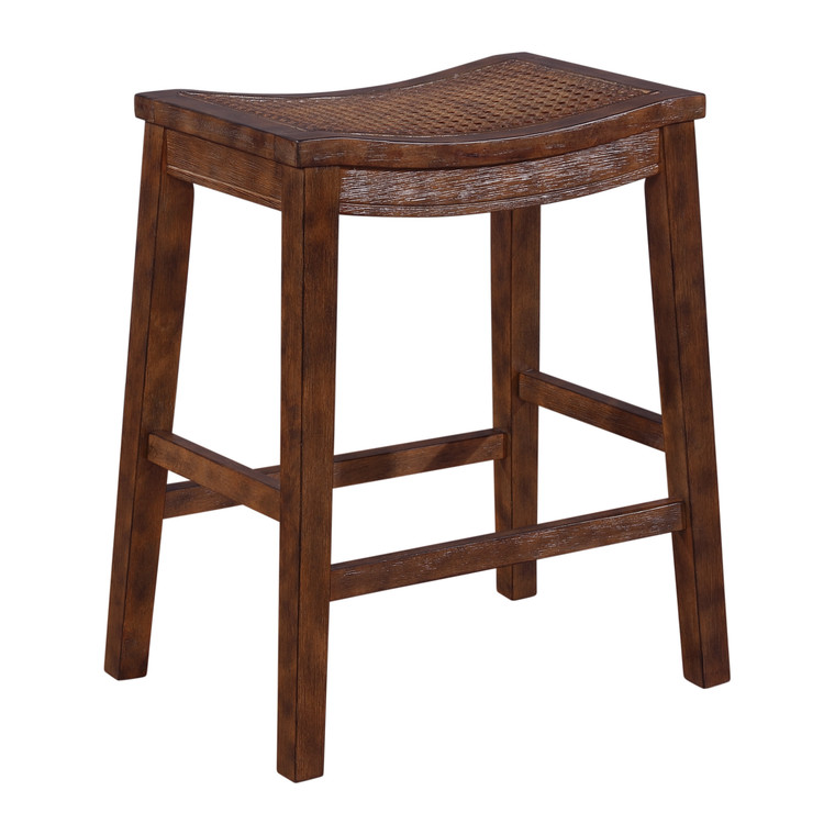 Office Star Wren 24" Saddle Stool - Antique Brown WRN24-BB