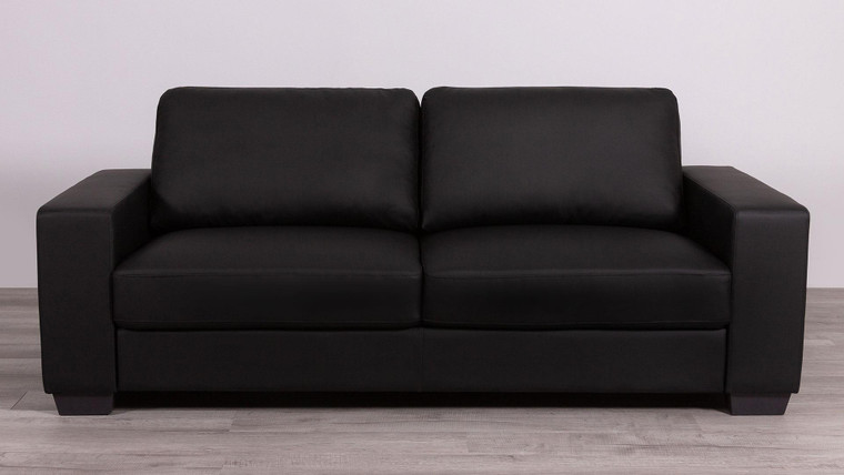 Black Pvc Sofa U801-BLACK PVC-S By Global Furniture