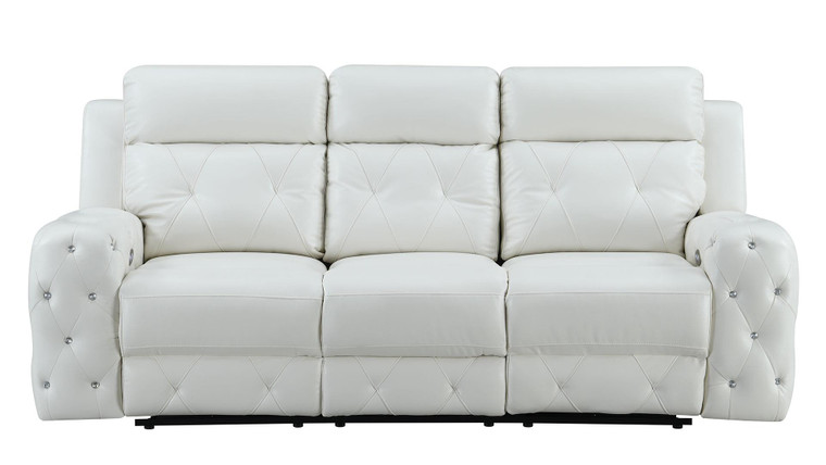 Blanche White Power Recliing Sofa U8311-BLANCHE WHITE-PRS By Global Furniture