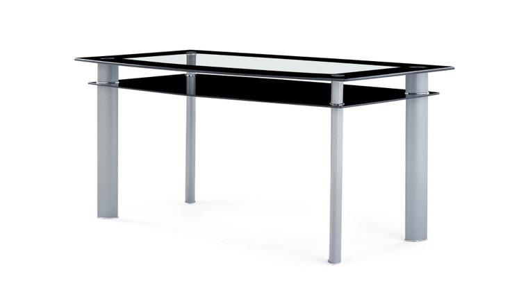 Metal Tube/Glass Dining Table D1058NDT By Global Furniture