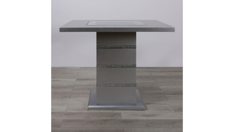 Silver/Glitter Dining Table D1903BT By Global Furniture