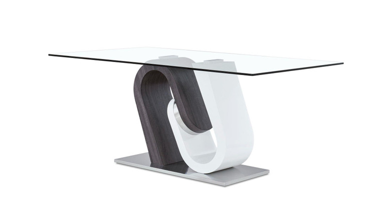 Grey Paper/White HG Dining Table D4127DT By Global Furniture